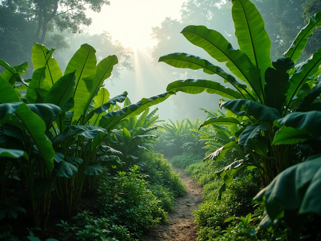 Green Mitragyna speciosa kratom trees in a West Kalimantan smallholder plot